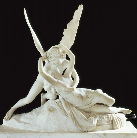 Psyche Revived by the Kiss of Love à Antonio Canova