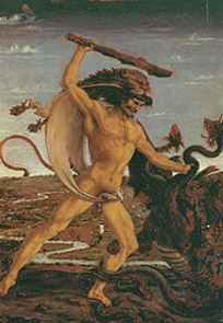 Herkules und die Hydra à Antonio del Pollaiuolo