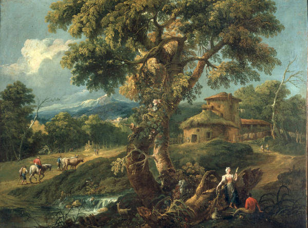 A. Diziani/ Paysage de montagne à Antonio Diziani