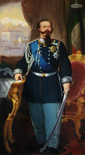 Portrait of Victor Emmanuel II (1820-78) King of Sardinia and Italy
