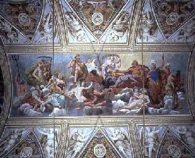 The Gods on Olympus, ceiling painting