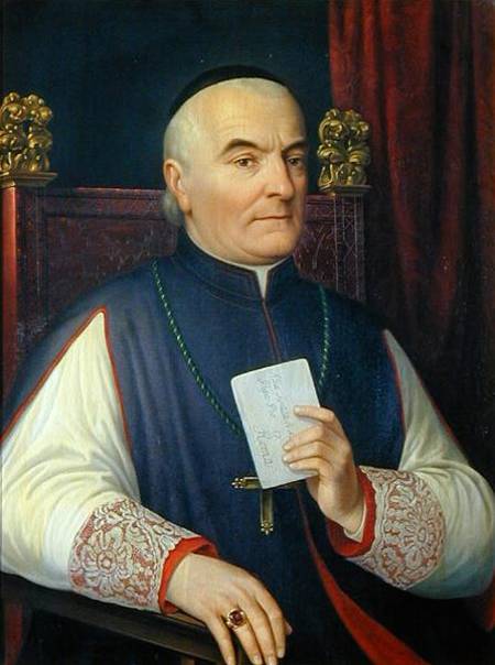 Portrait of Monsignor Ferdinando Baldanzi, Archbishop of Siena à Antonio Marini