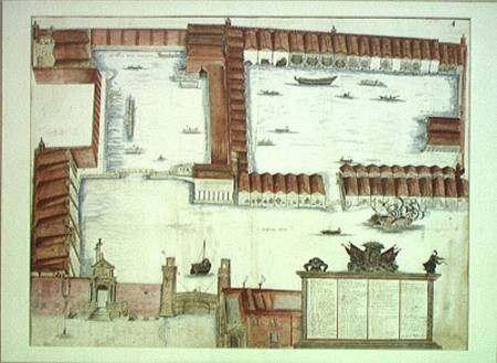 Plan of the Arsenale, Venice  on à Antonio Natale