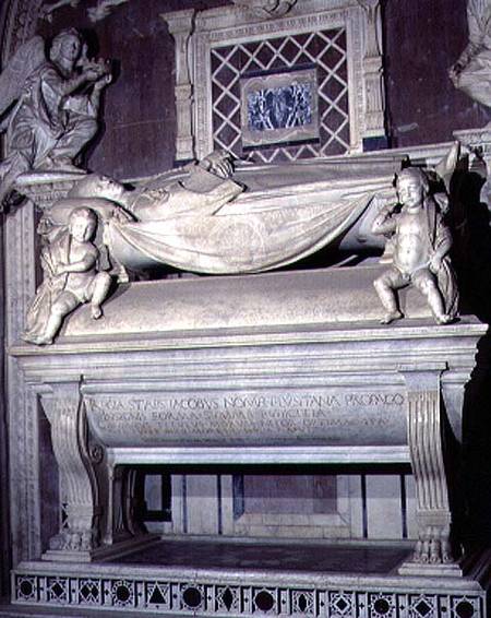 The Tomb of the Cardinal of Portugal, detail à Antonio Rossellino