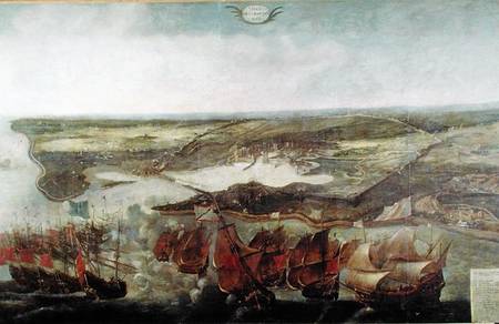 The Siege of La Rochelle in 1628 à Arentsz van der Cabel