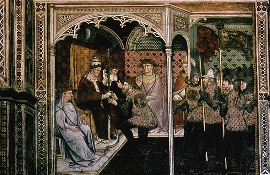 Pope and Emperor, c.1408-1410 à Aretino Luca Spinello ou Spinelli