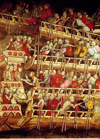 The History of Pope Alexander III (1105-81): The Venetian Fleet Victorious over that of Emperor Fred à Aretino Luca Spinello ou Spinelli