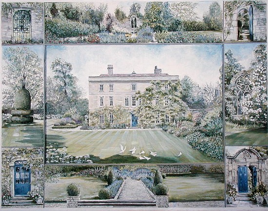 Denton House and Garden (tempera)  à Ariel  Luke