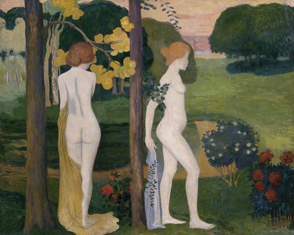 Two nude in a landscape à Aristide Maillol
