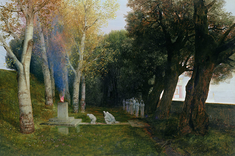 Sacred Grove à Arnold Böcklin