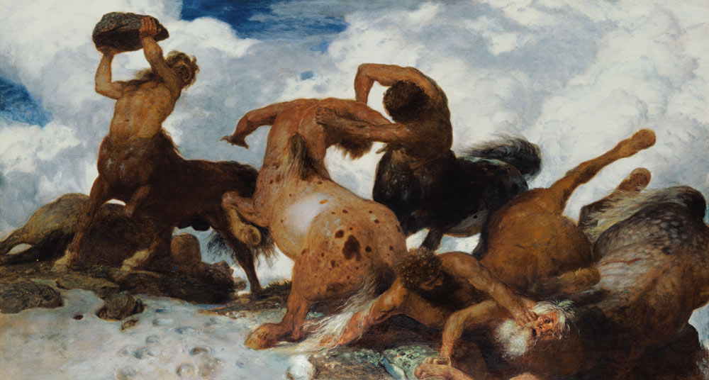 Battle of the Centaurs à Arnold Böcklin