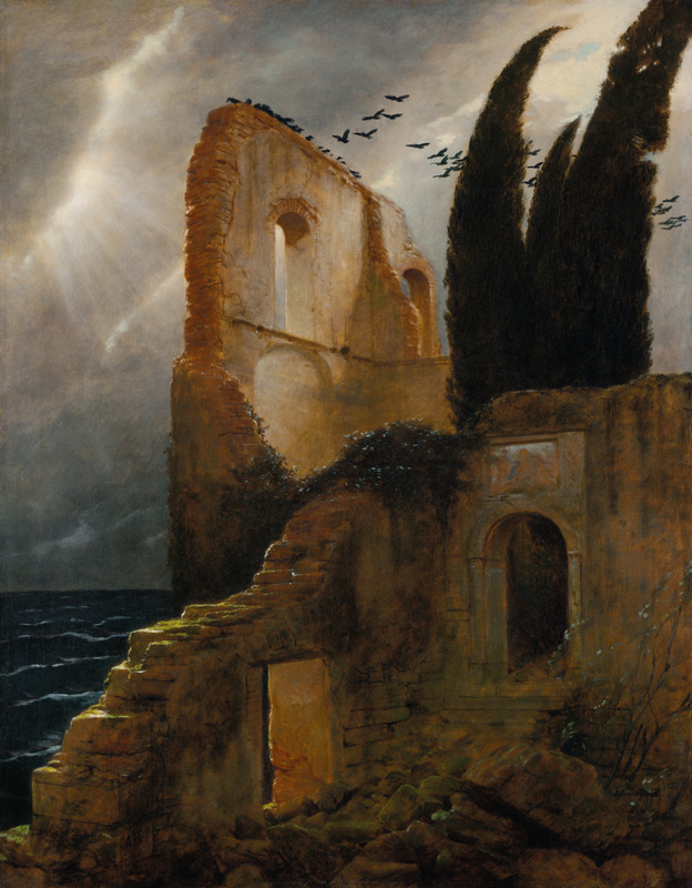 Ruin by the Sea à Arnold Böcklin