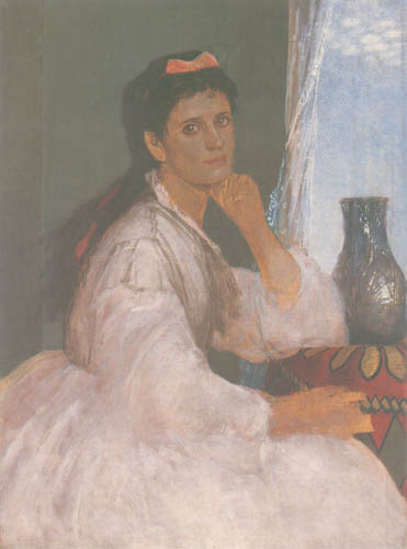portrait de Clara Boecklin à Arnold Böcklin