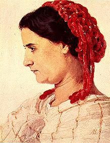 portrait de Mme Angela Boecklin à Arnold Böcklin