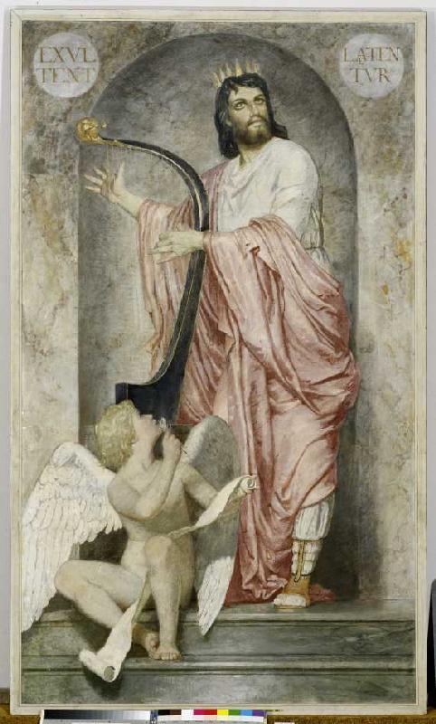 Roi David avec l'harpe à Arnold Böcklin