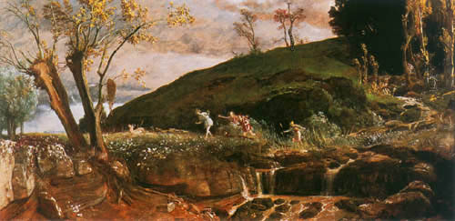 paysage avec la chasse de Diane à Arnold Böcklin