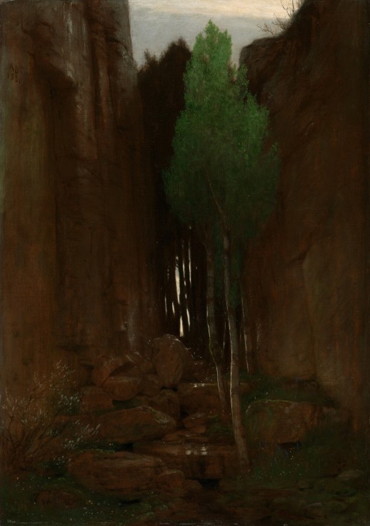 Spring in a Narrow Gorge à Arnold Böcklin