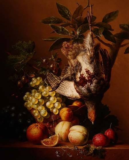 Still Life with Fruit and a Dead Partridge à Arnoldus Bloemers