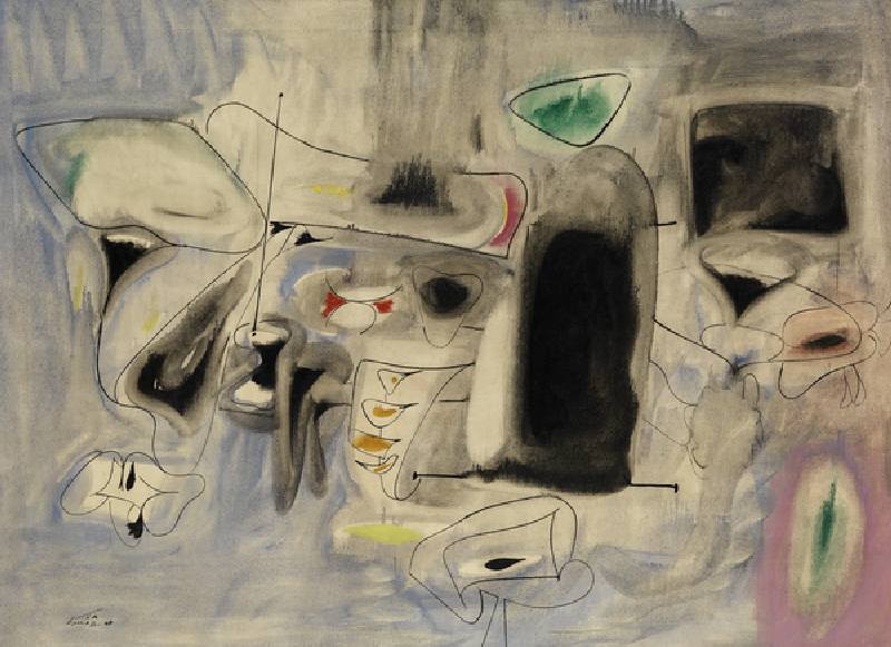 The Beginning, 1947 (oil on canvas) à Arshile Gorky