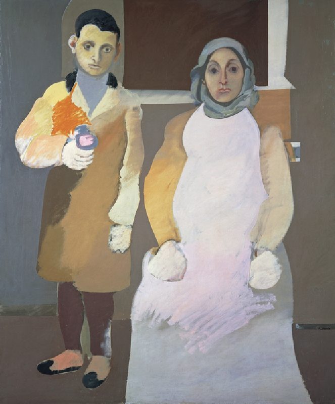 The artist and his mother, ca 1926-1936, by Arshile Gorky (1904-1948), oil on canvas, 152x127 cm. Un à Arshile Gorky