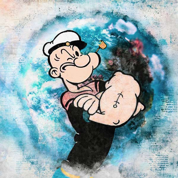 Popeye peinture fin à Benny Arte