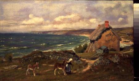 A West Country Coastal Scene à Arthur Foord Hughes