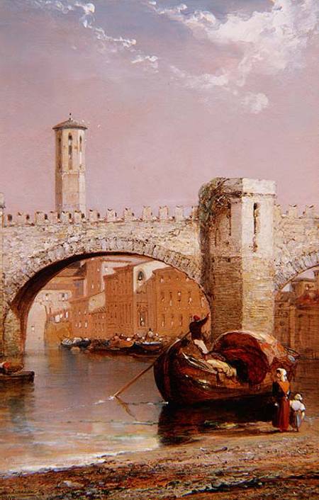 The Old Bridge, Verona à Arthur Joseph Meadows