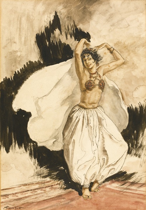 Anitra's Dance. Illustration for Peer Gynt by Henrik Ibsen à Arthur Rackham