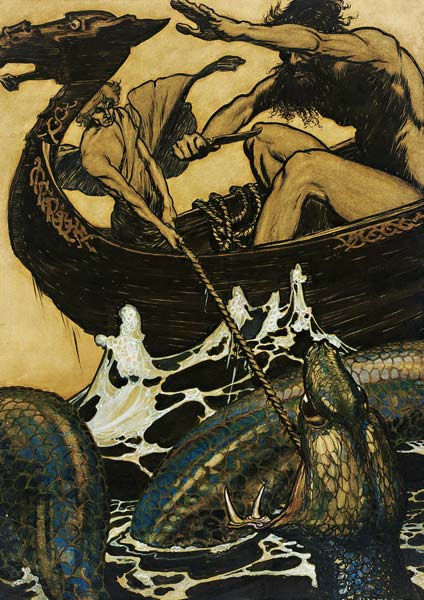 Illustration for "The Edda" à Arthur Rackham