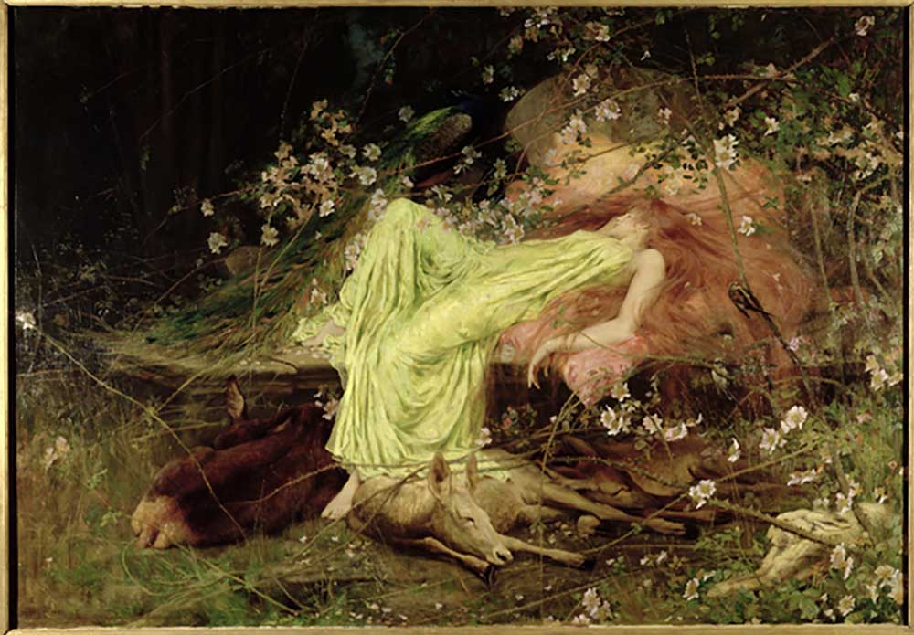 A Fairy Tale: "All Seemed to Sleep, the Timid Hare on Form" - Scott, c.1895 à Arthur Wardle