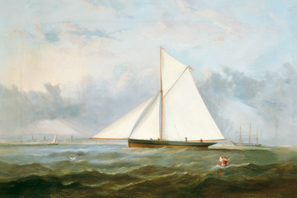 A Cutter Yacht off Ryde à Arthur Wellington Fowles
