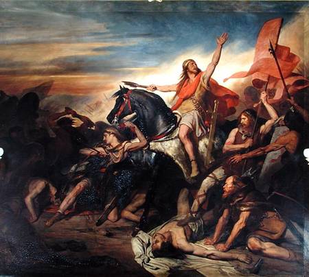 Battle of Tolbiac in AD 496 à Ary Scheffer