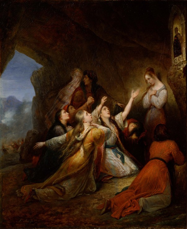 Greek Women Imploring at the Virgin of Assistance à Ary Scheffer