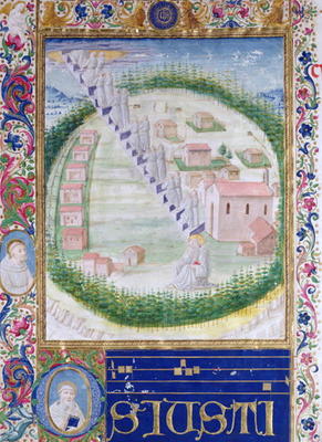 The Dream of St. Romauld (c.951-1027) c.1502 (vellum) à Attavante di Gabriello di Vanti di Bartolo
