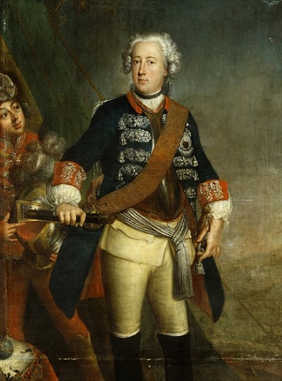 Frederick II as King à (attribué à) Antoine Pesne