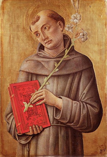 St. Anthony of Padua à (attribué à) Bartolomeo Vivarini