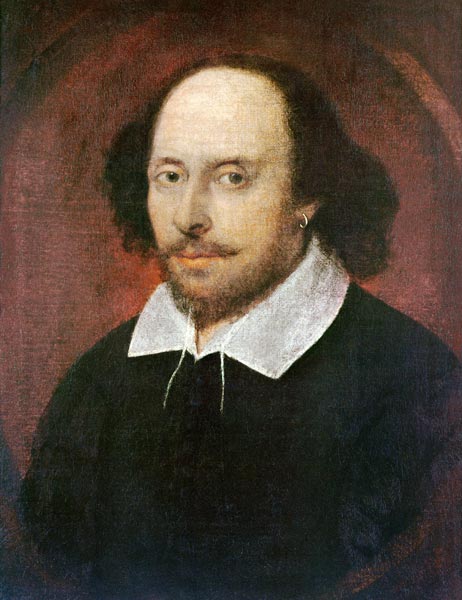 Portrait of William Shakespeare (1564-1616) c.1610 à (attribué à) John Taylor