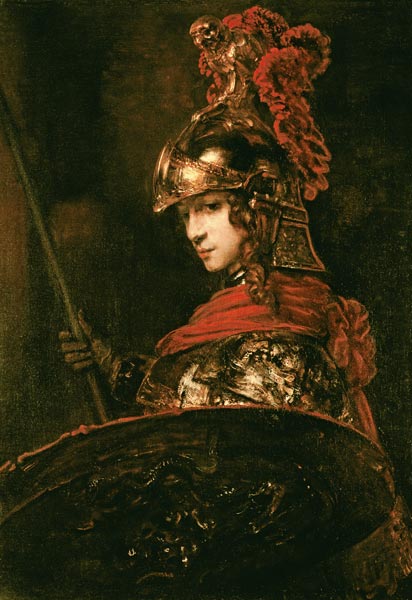 Pallas Athena or, Armoured Figure, 1664-65 à (attribué à) Rembrandt Harmensz. van Rijn