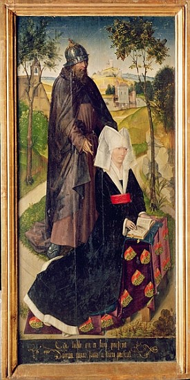 Guillemette de Montagu with Saint Guillaume, 1460-66 (painted panel) à (attribué à) Rogier van der Weyden