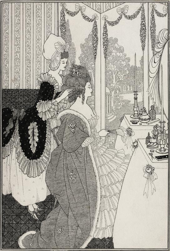 The Toilet (Illustration for "The Rape of the Lock" by Alexander Pope) à Aubrey Vincent Beardsley