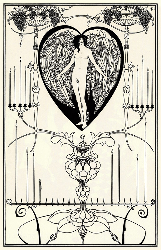 Illustration for "The Mirror of Love" by Marc-André Raffalovich à Aubrey Vincent Beardsley