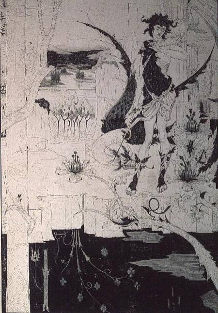 Siegfried, from Act II of 'The Ring of the Nibelung' by Wagner à Aubrey Vincent Beardsley