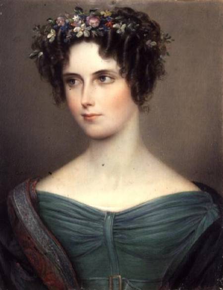 Portrait of a Lady, possibly the Hon. C. Barrington à August Grahl