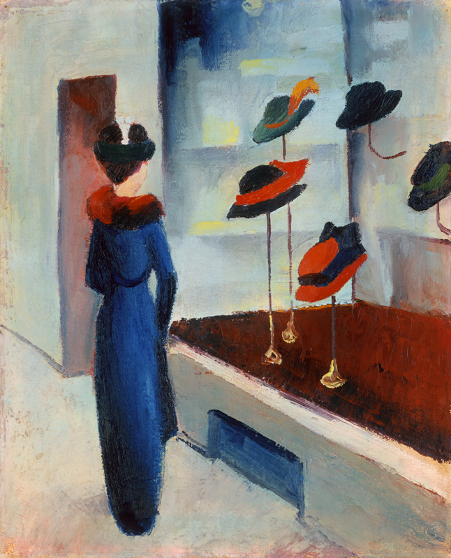 magasin de chapeau à August Macke