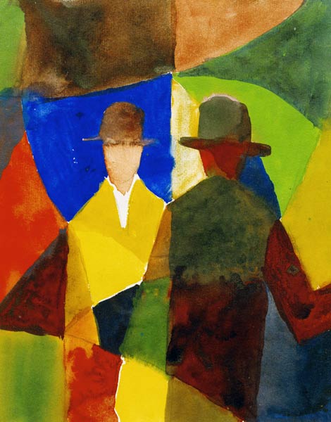 Spiegelbild im Schaufenster à August Macke