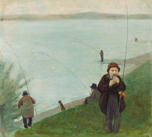 Pêcheurs au Rhin à August Macke