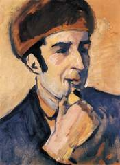 Portrait de Franz Marc par Macke