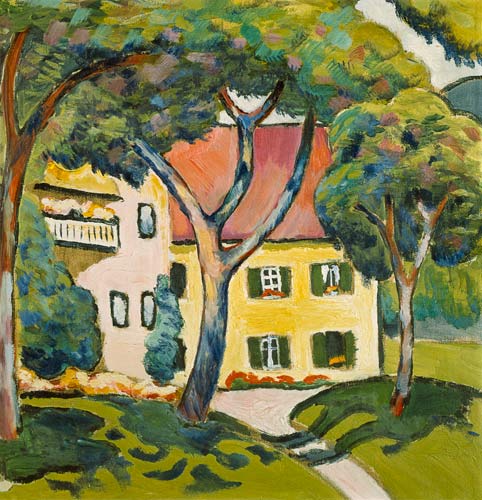House in a Landscape à August Macke