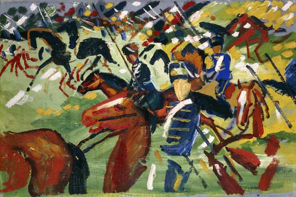 Hussars on a Sortie à August Macke