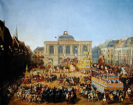 The Kermesse at Saint-Omer in 1846 à Auguste Jacques Regnier